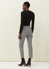 Gigi Dogtooth Trouser Black/Ivory