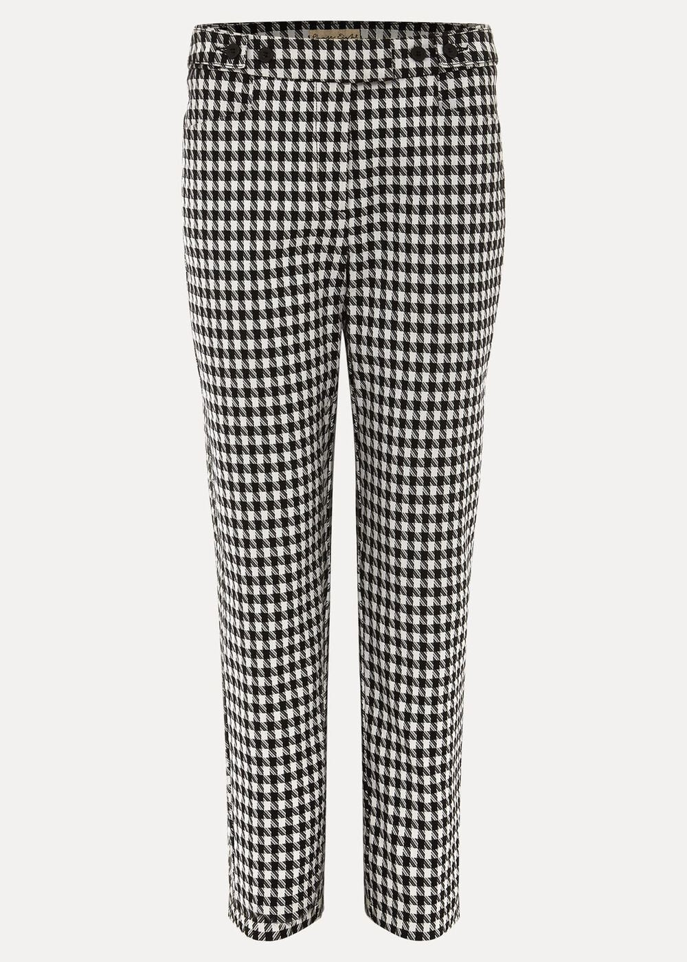 Gigi Dogtooth Trouser Black/Ivory