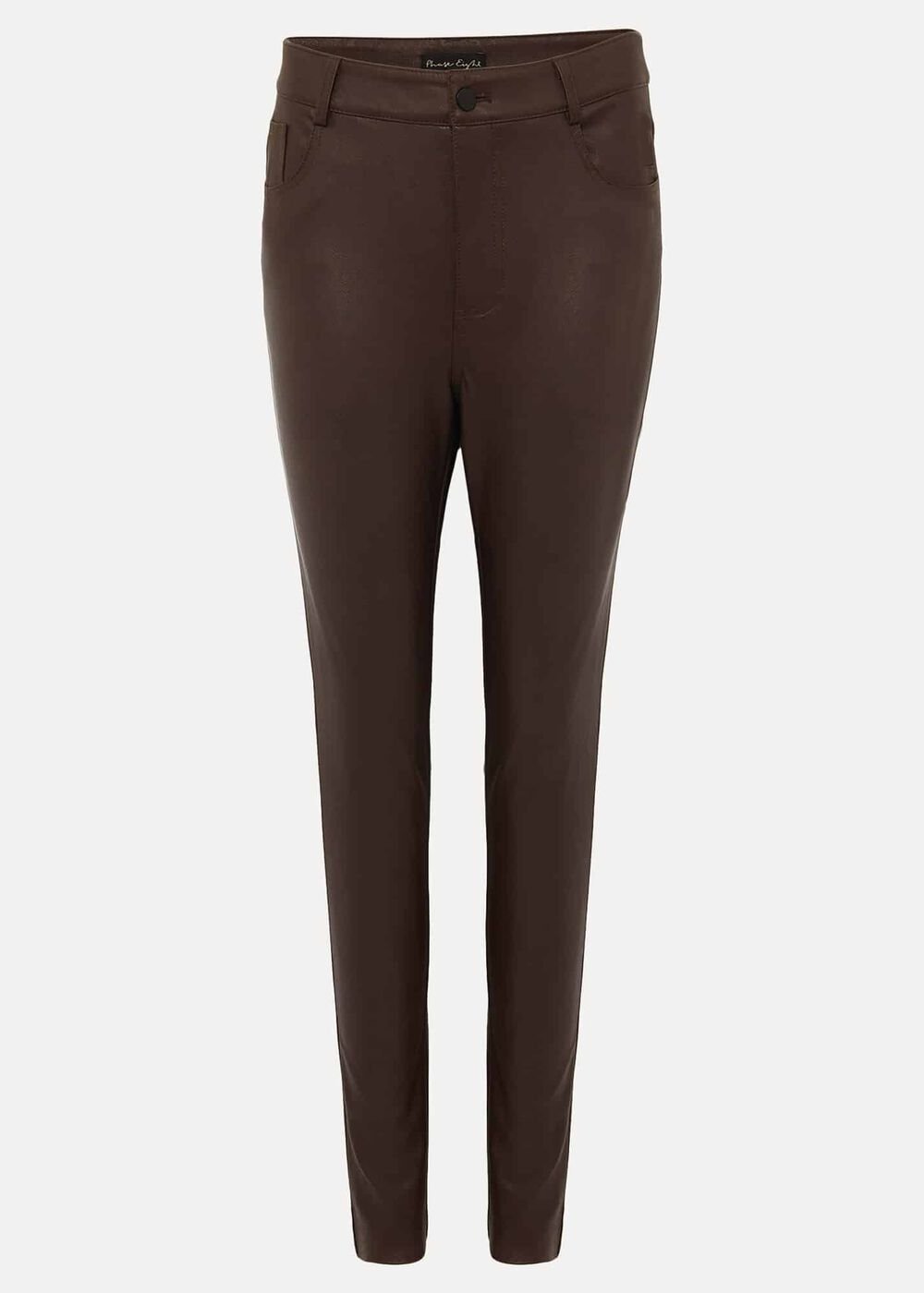 Kristina Faux Leather Skinny Jean Mulberry