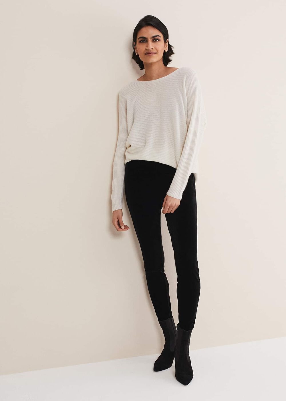 Valerie Velvet Leggings Black