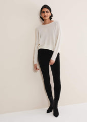 Valerie Velvet Leggings Black