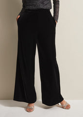 Florentine Velvet Co-Ord Trousers Black