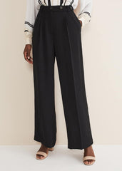 Opal Wide Leg Trousers Black