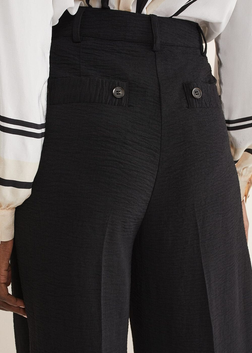 Opal Wide Leg Trousers Black