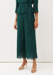 Aliza Lace Co-Ord Trousers Pine