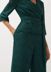 Aliza Lace Co-Ord Trousers Pine