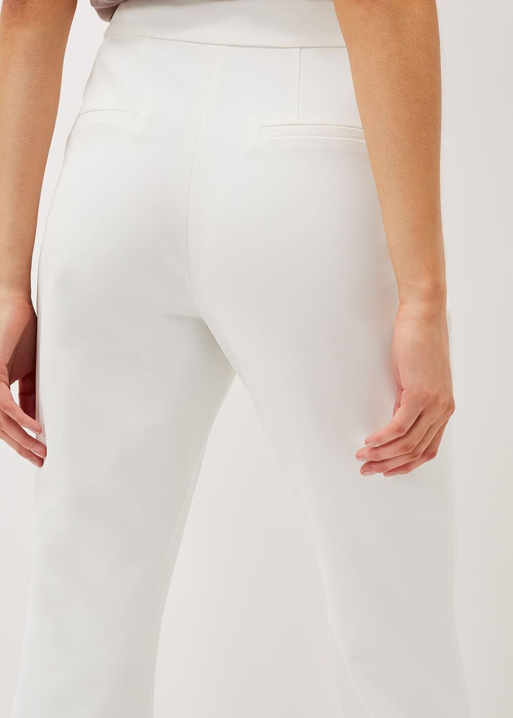 Solange Flared Suit Trousers Ivory
