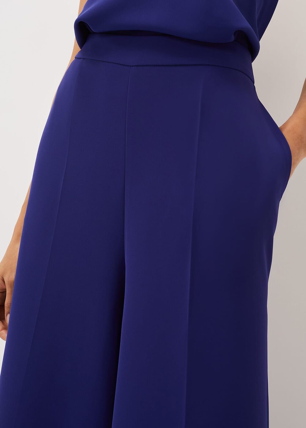 Avril Wide Leg Co-Ord Trousers Violet