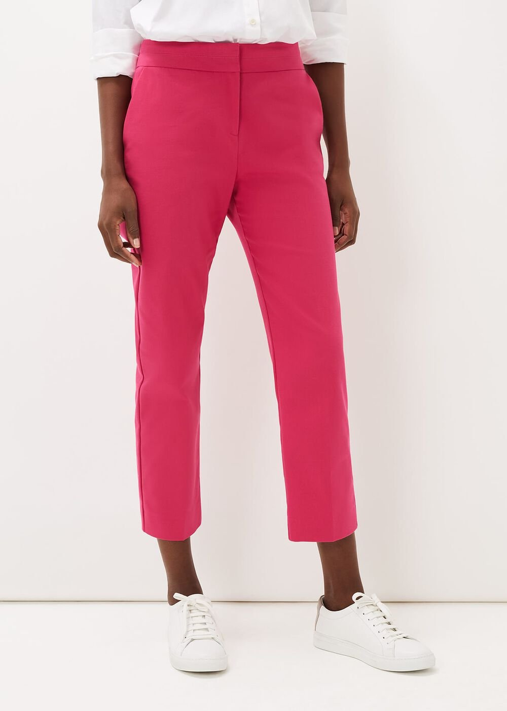 Julianna Cropped Tapered Trouser Pink
