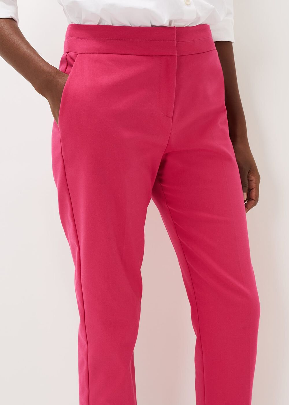 Julianna Cropped Tapered Trouser Pink