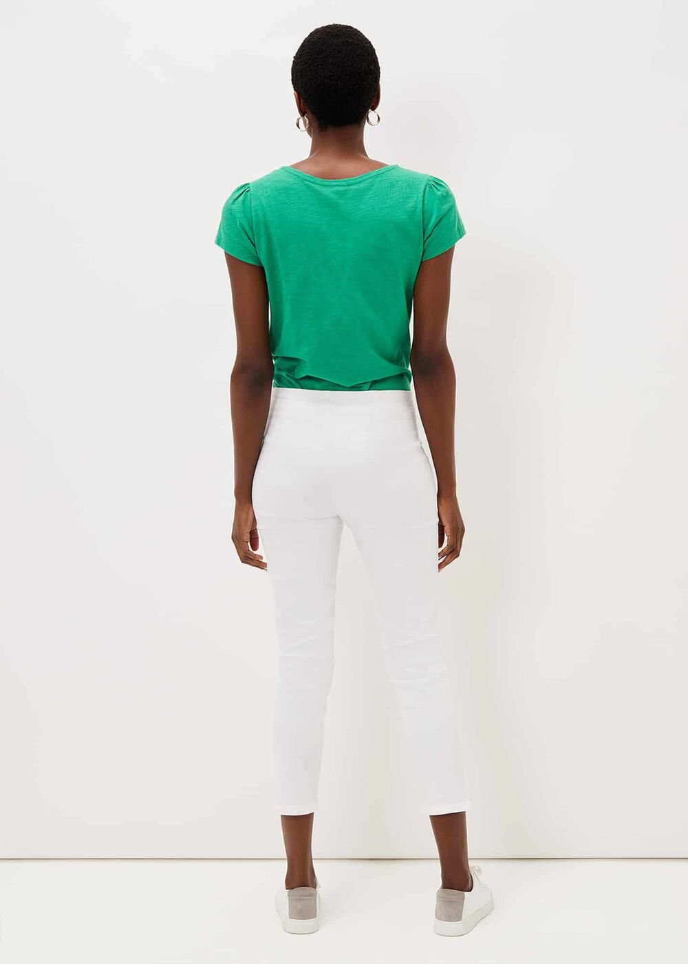 Miah Cropped Jegging White