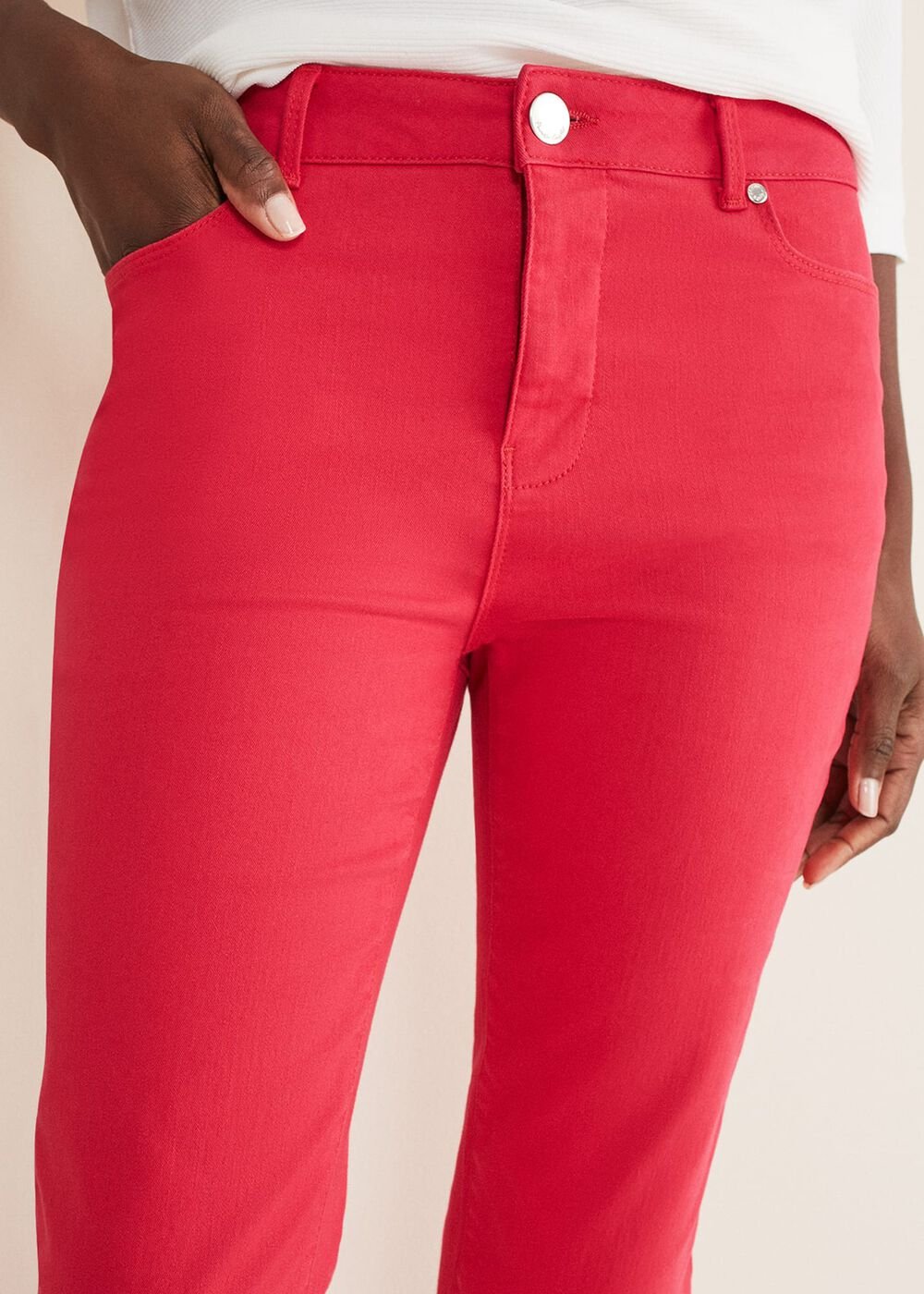 Ramona Straight Leg Jean Hot Pink