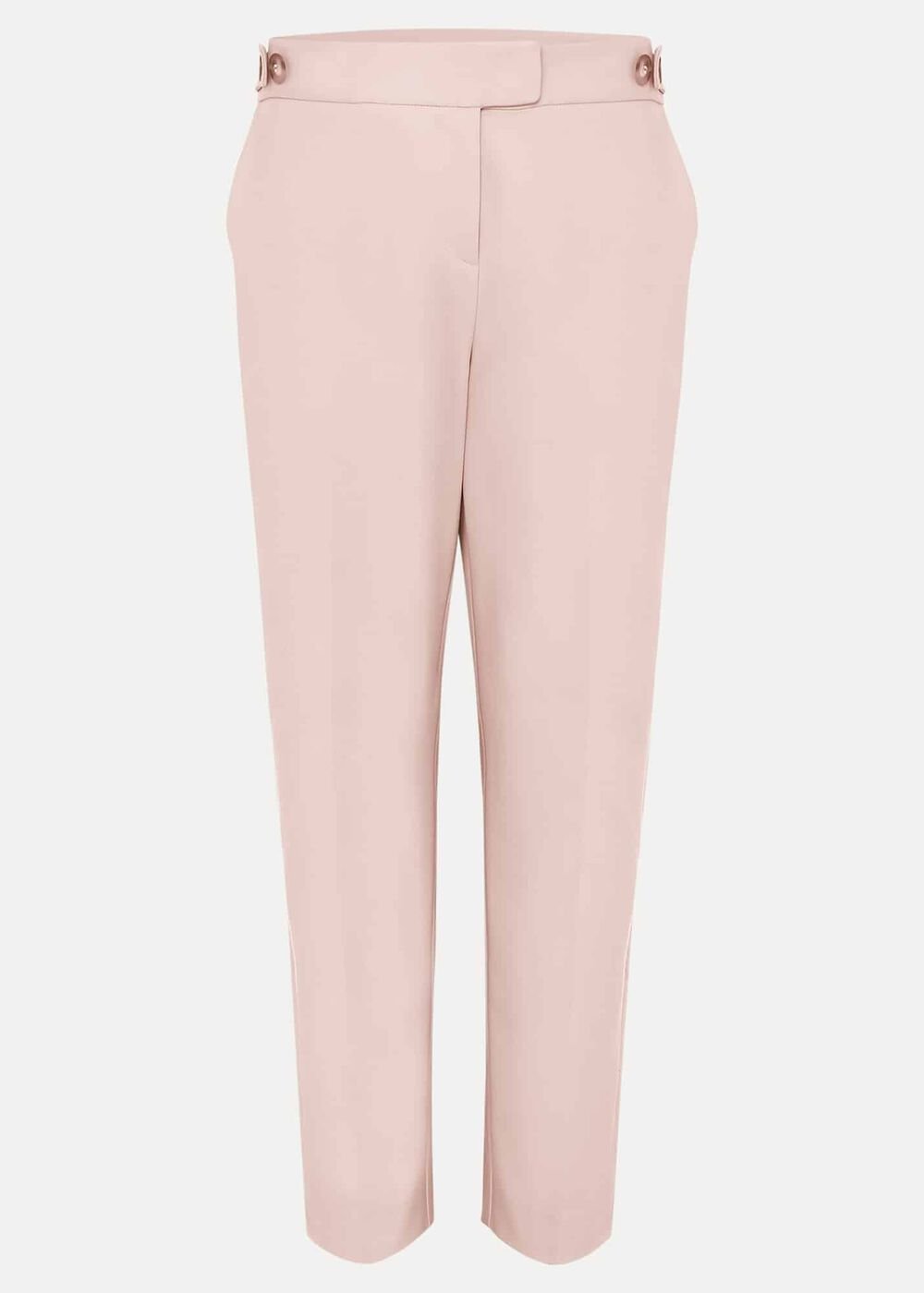 Ulrica Straight Leg Trousers Pale Pink