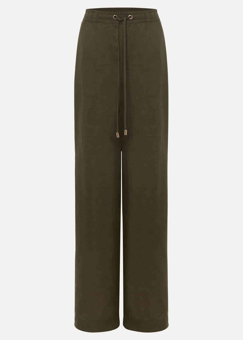 Lolita Drawstring Linen Trouser Khaki