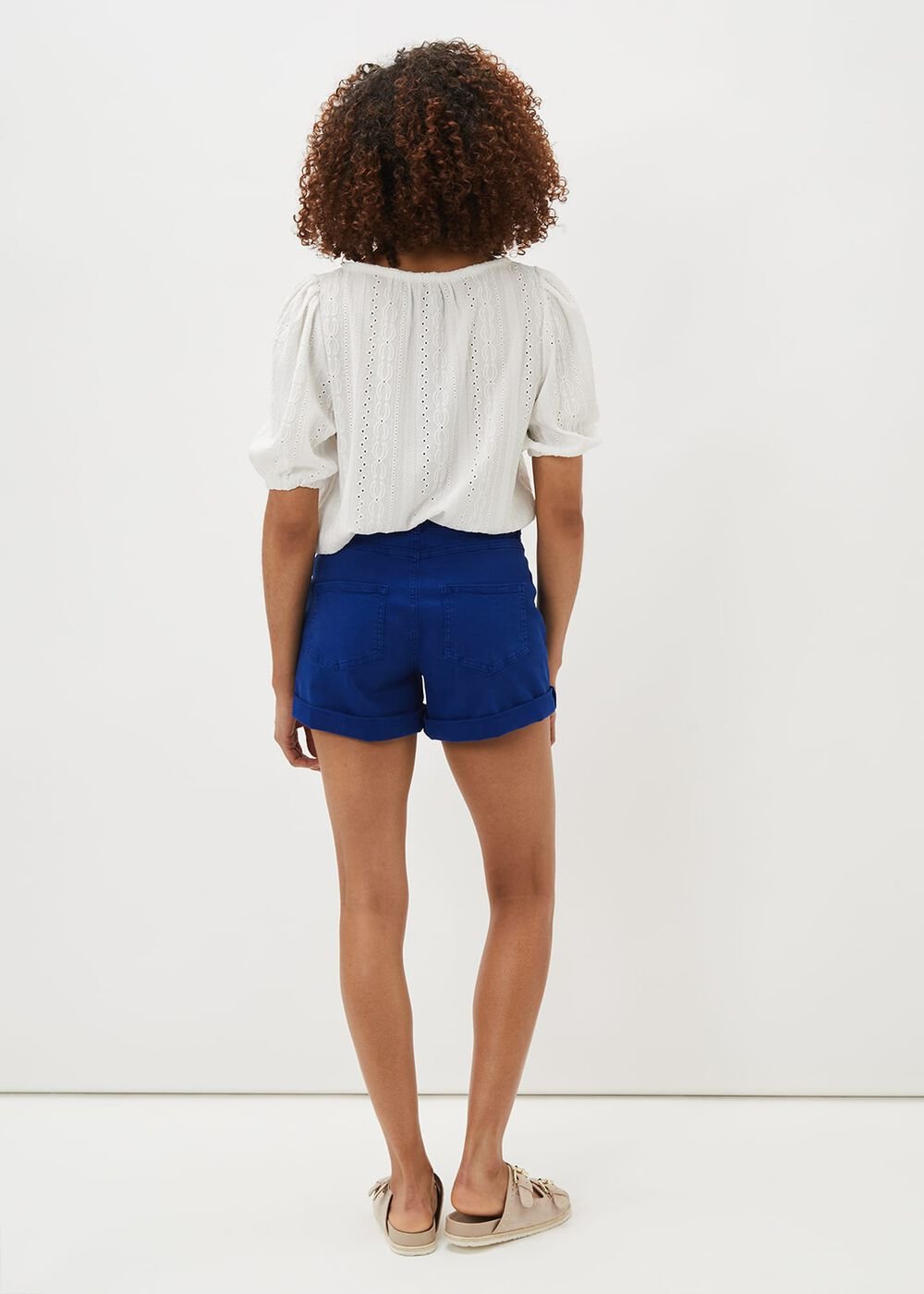 Una Denim Short Cobalt