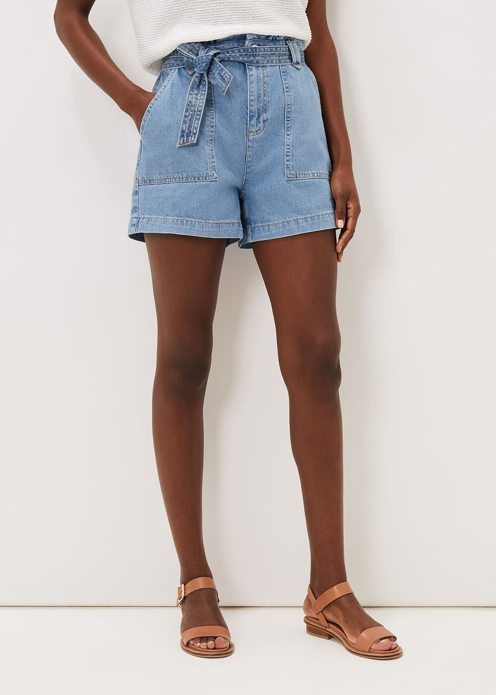 Pollie Denim Cargo Short Denim