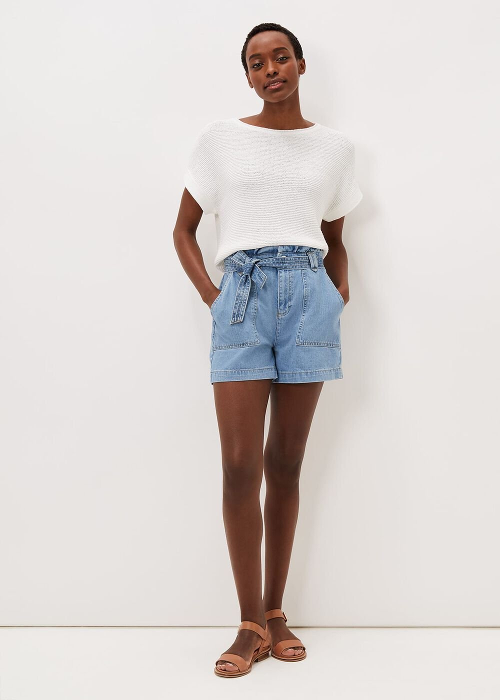 Pollie Denim Cargo Short Denim