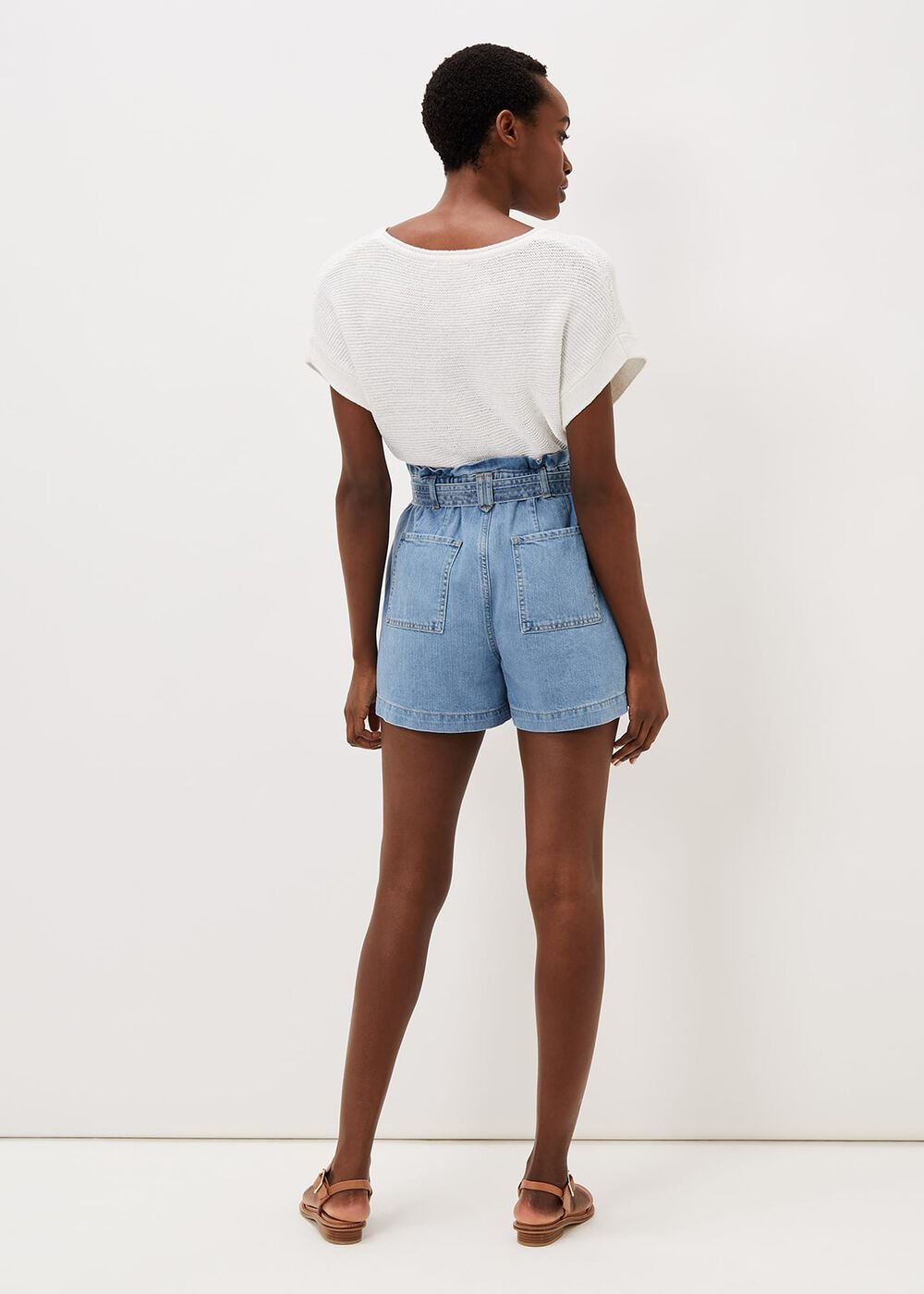 Pollie Denim Cargo Short Denim