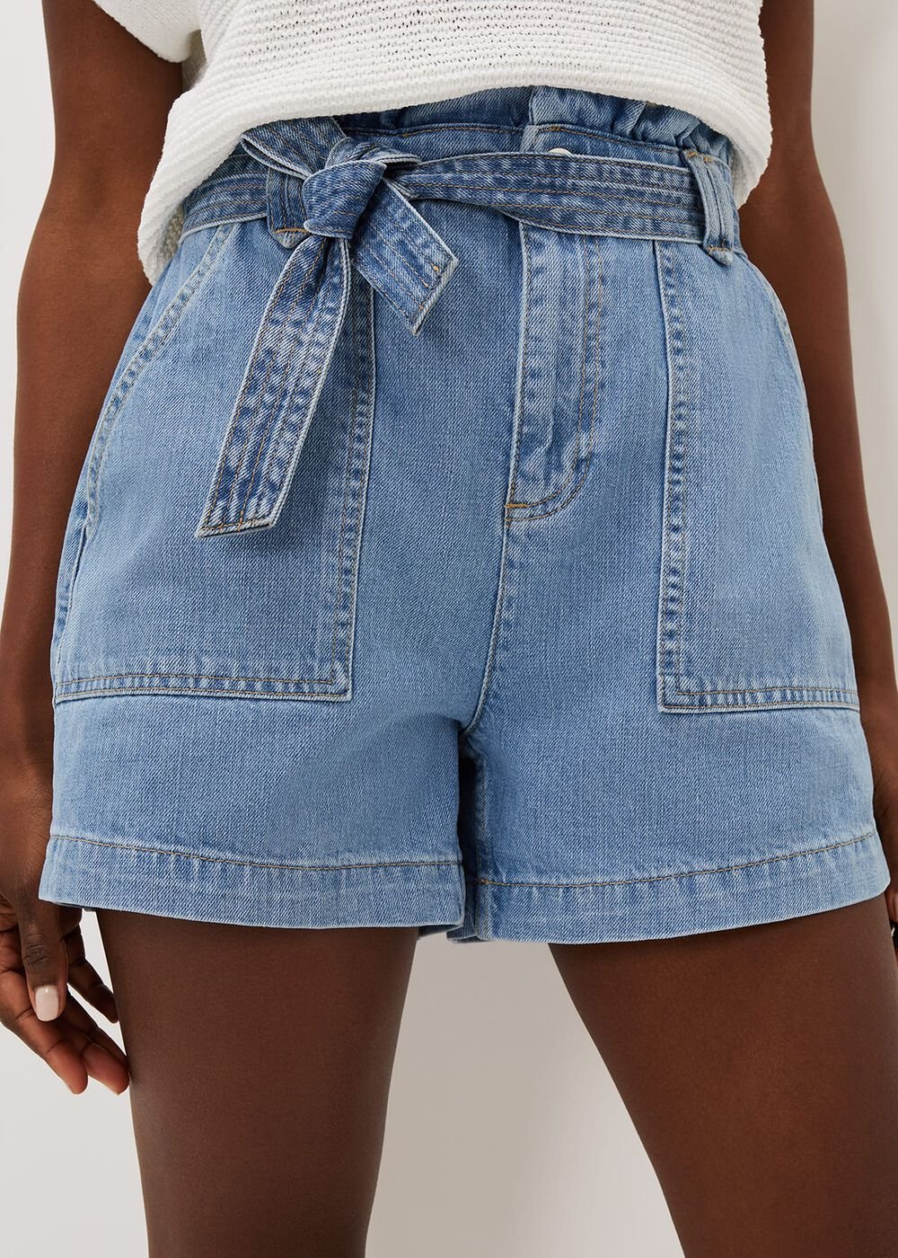 Pollie Denim Cargo Short Denim