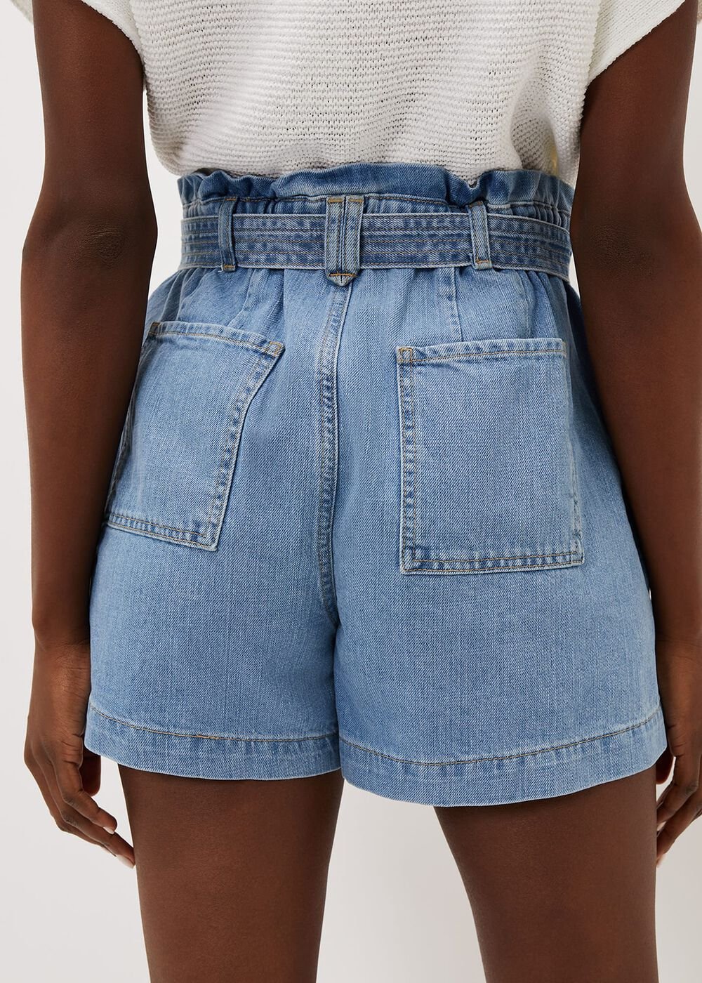 Pollie Denim Cargo Short Denim