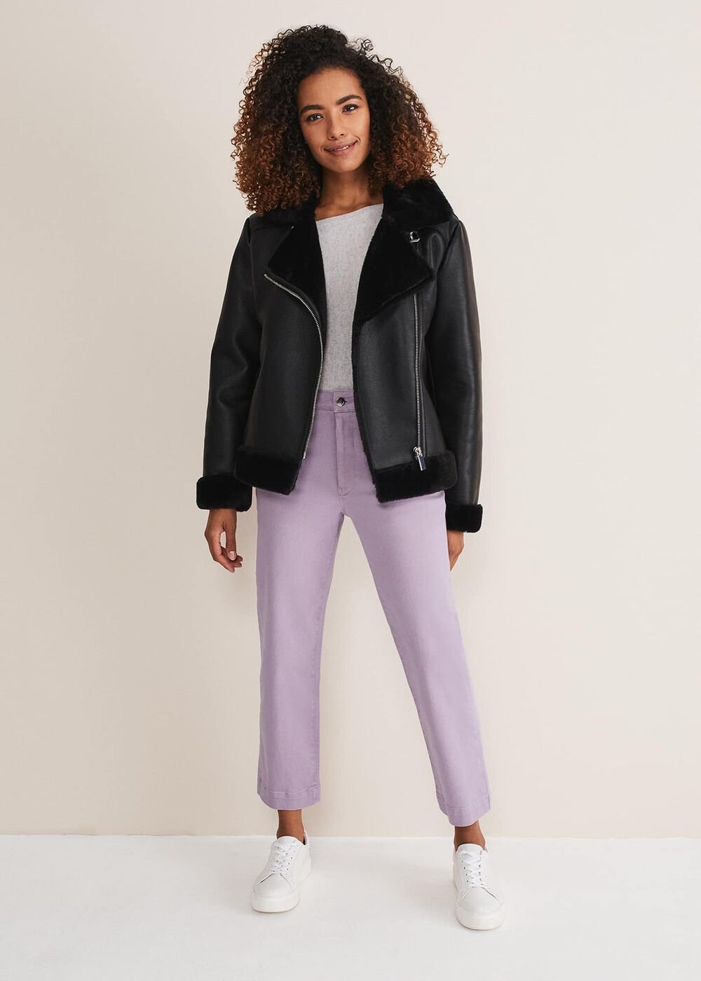 Ramona Straight Leg Jeans Lilac