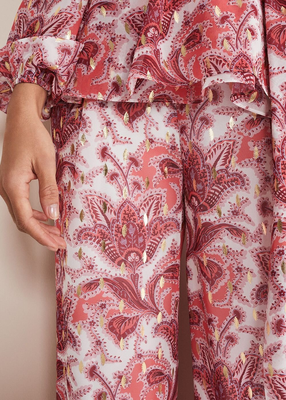 Arabella Print Trousers Sunset/Multi