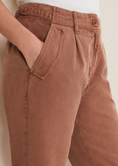 Ivana Relaxed Chino Trouser Chocolate