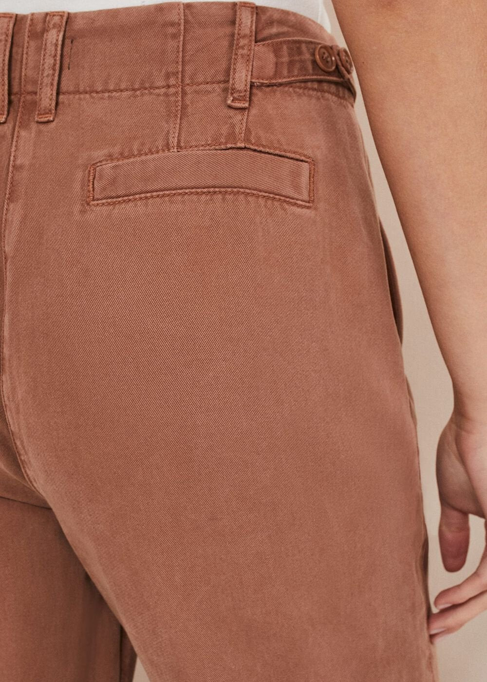 Ivana Relaxed Chino Trouser Chocolate