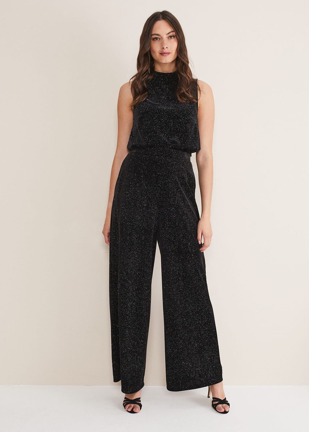Dove Glitter Velvet Trouser Black/Multi