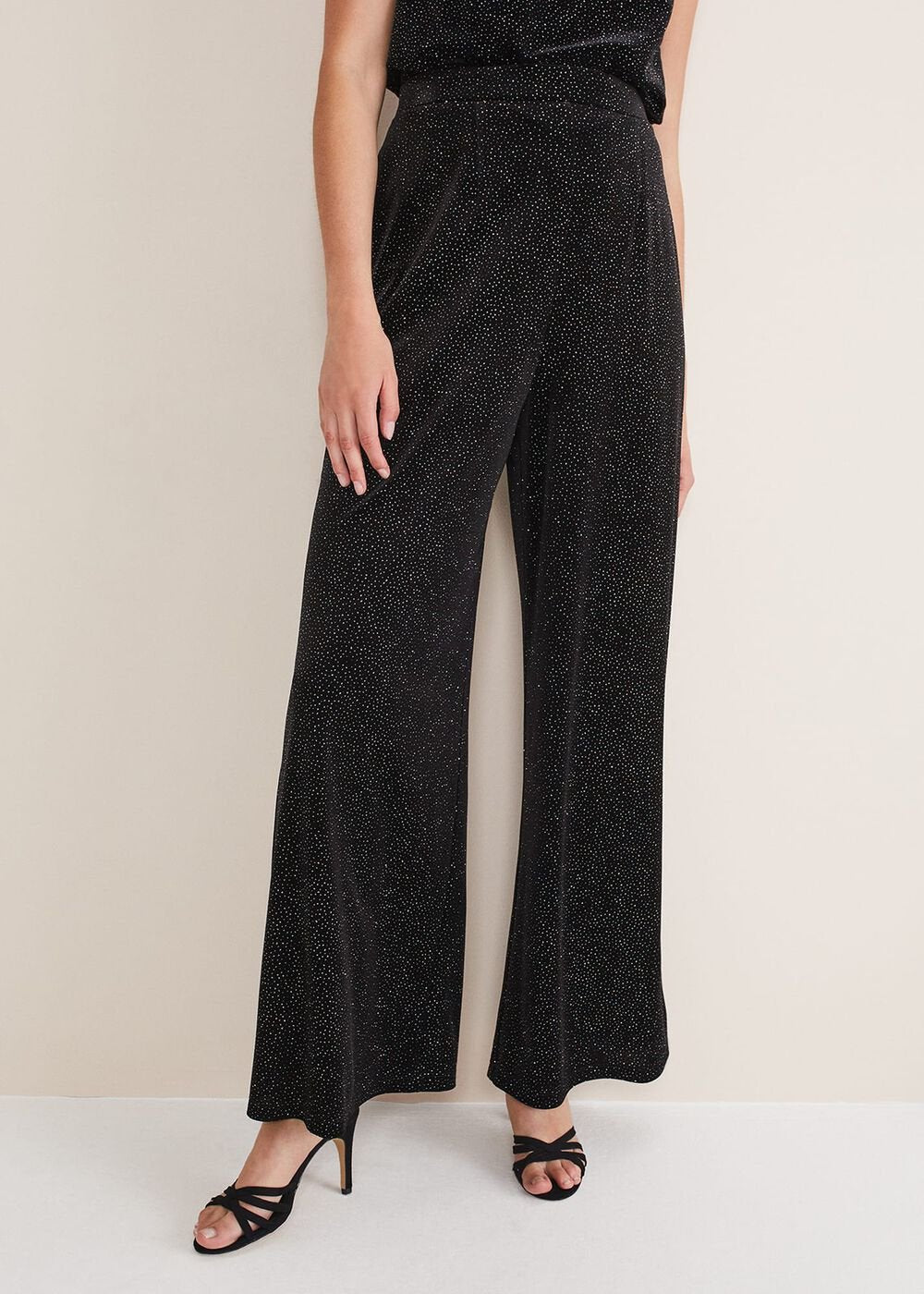 Dove Glitter Velvet Trouser Black/Multi