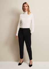 Kimia Ponte Tapered Trouser Black