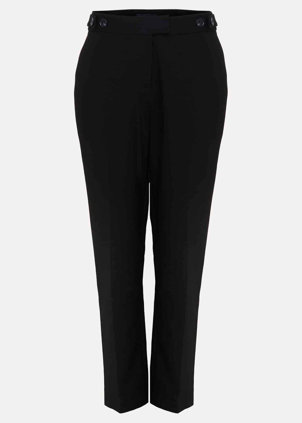 Kimia Ponte Tapered Trouser Black