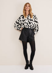 Hadley Pleather Shorts Black