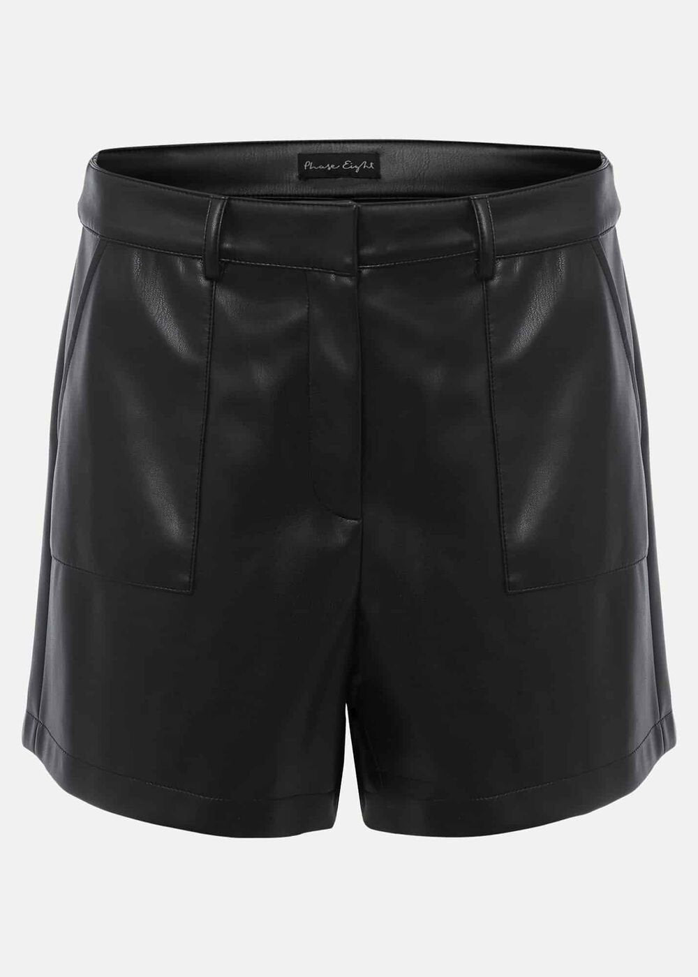 Hadley Pleather Shorts Black
