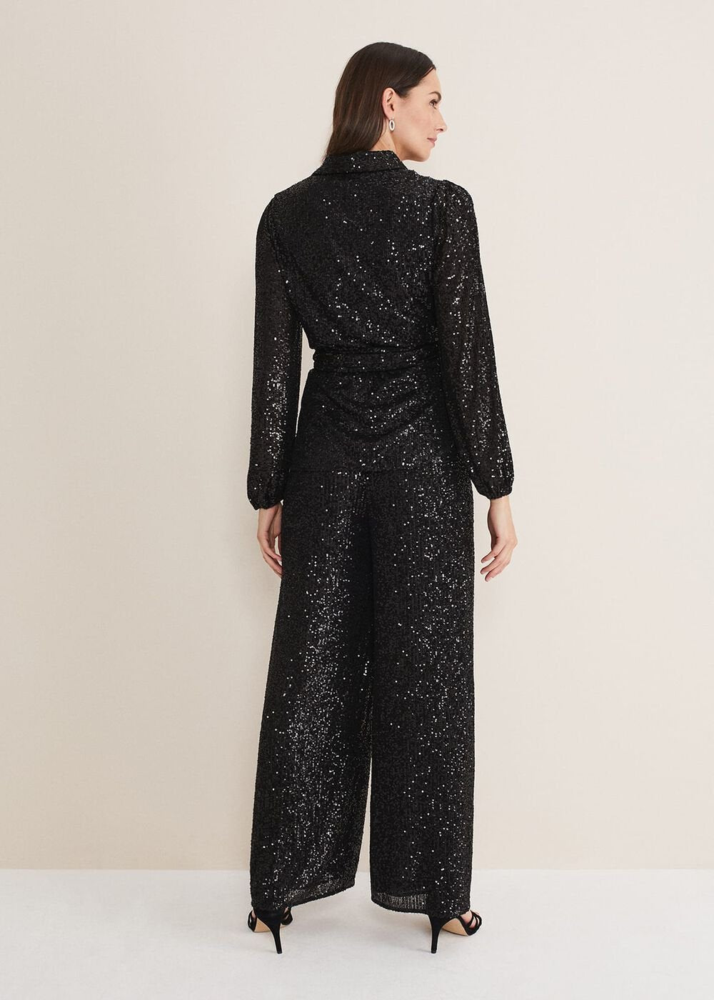 Florentine Sequin Trouser Black