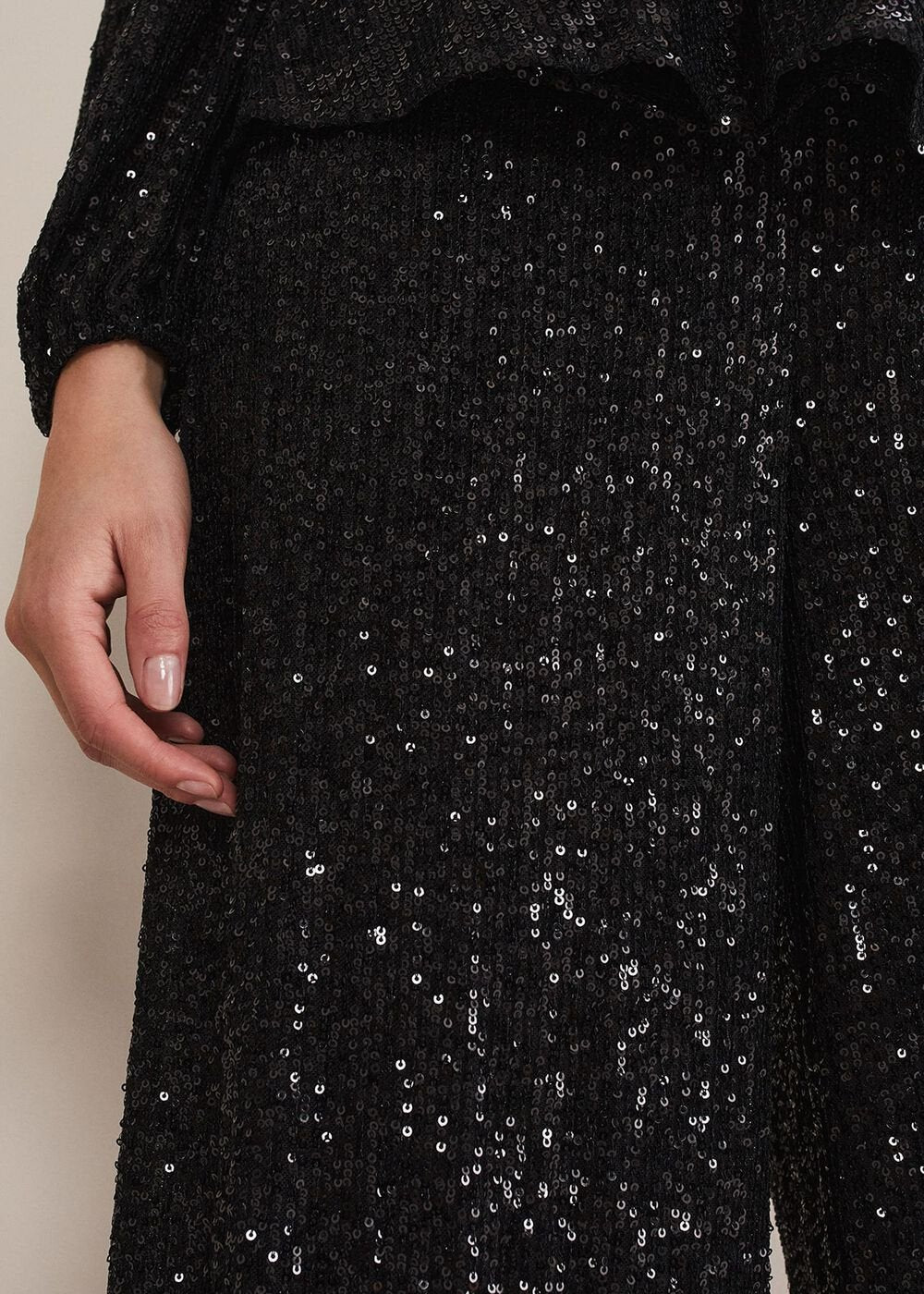 Florentine Sequin Trouser Black