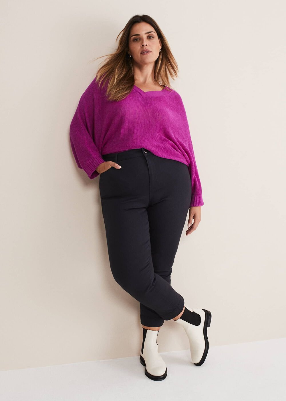 Ocha Straight Leg Jeans Dark Indigo