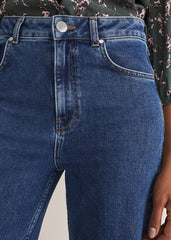 Scout Cargo Wide Leg Jeans Mid Blue