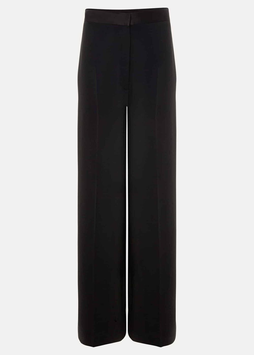 Elandra Wide Leg Tux Trousers Black