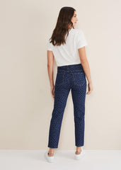 Petra Heart Straight Leg Jeans Mid Blue