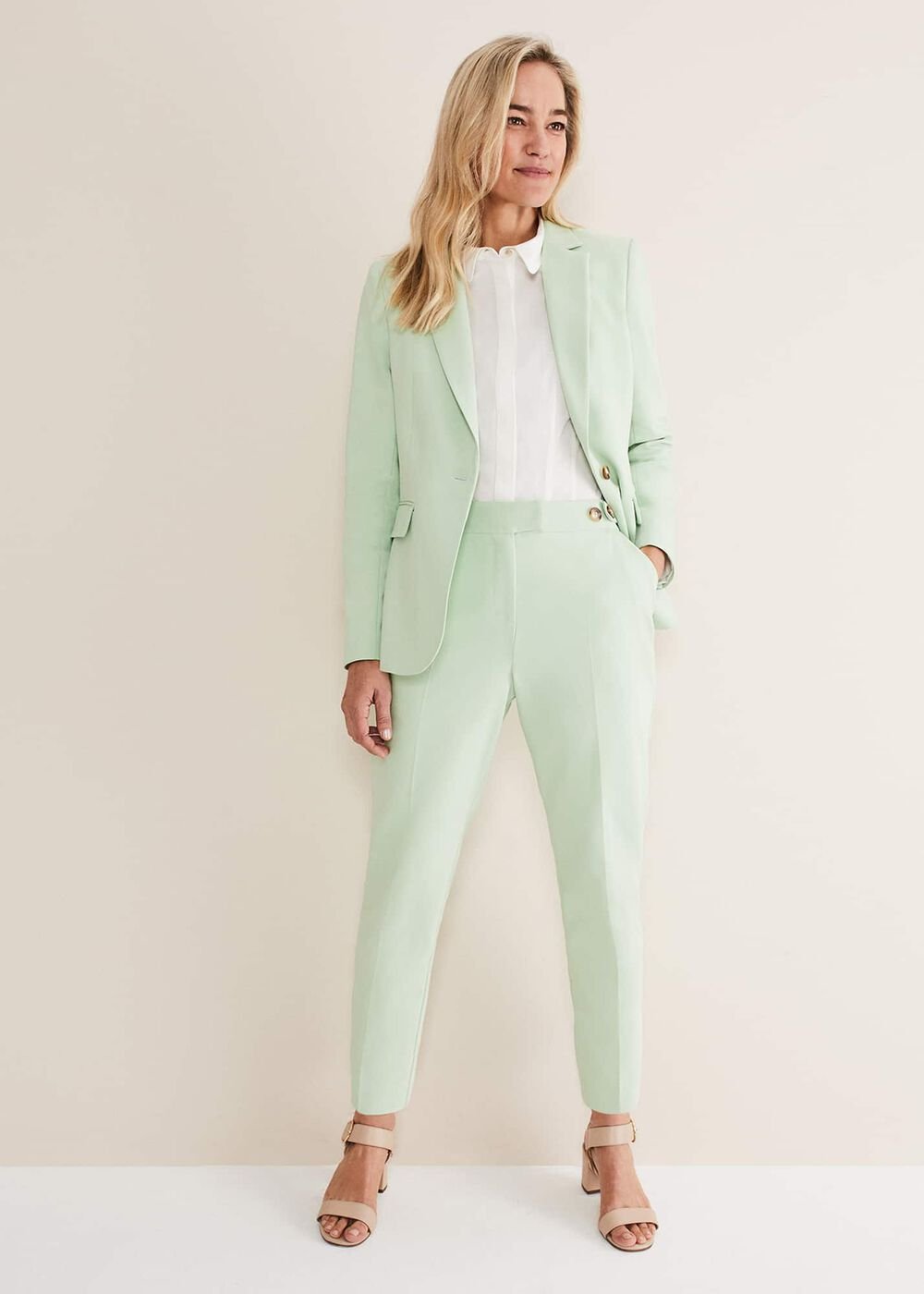 Ulrica Straight Leg Trousers Pistachio