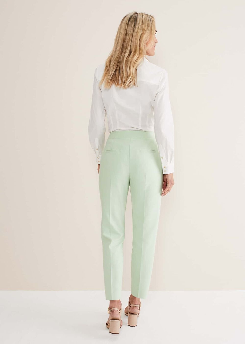 Ulrica Straight Leg Trousers Pistachio