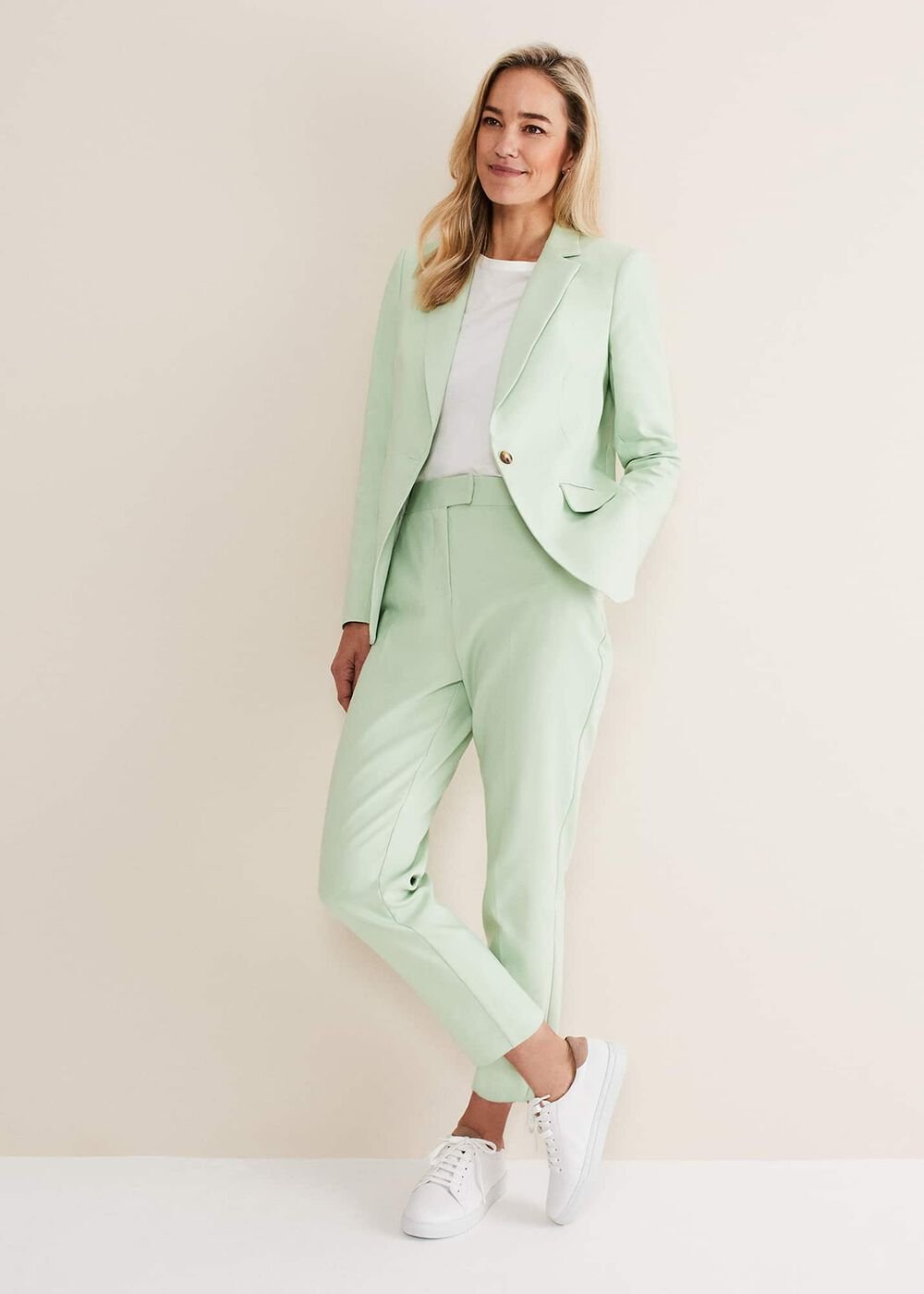 Ulrica Straight Leg Trousers Pistachio