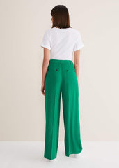 Opal Wide Leg Trousers Green