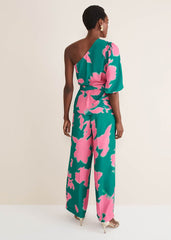 Madison Abstract Trousers Co-Ord Green/Pink