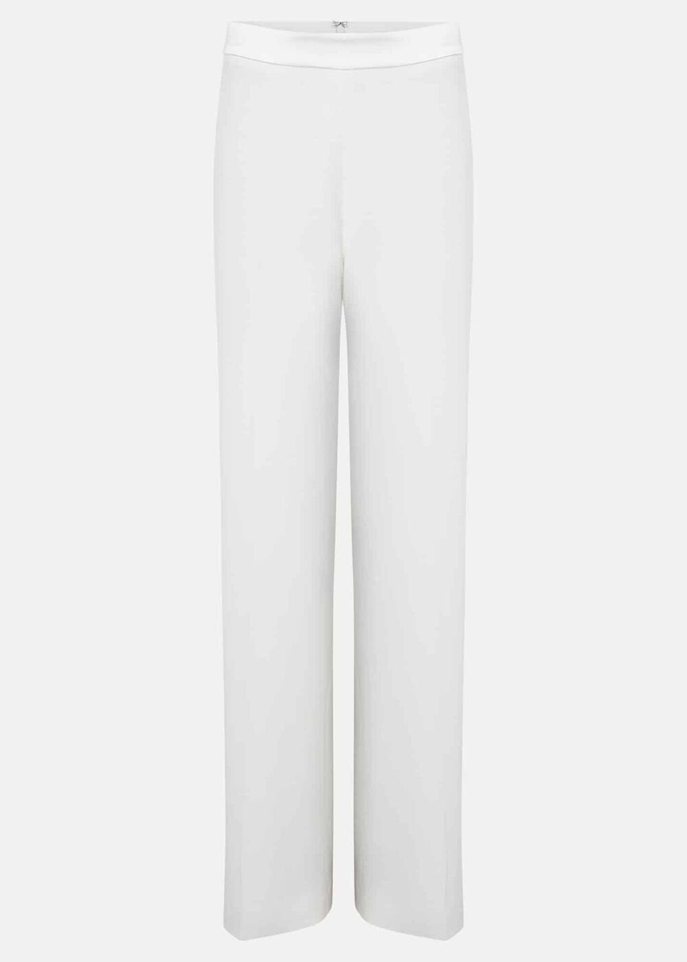 Beatriz Satin Wide Leg Bridal Trousers Ivory