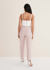 Petite Eira Cigarette Trousers Soft Pink