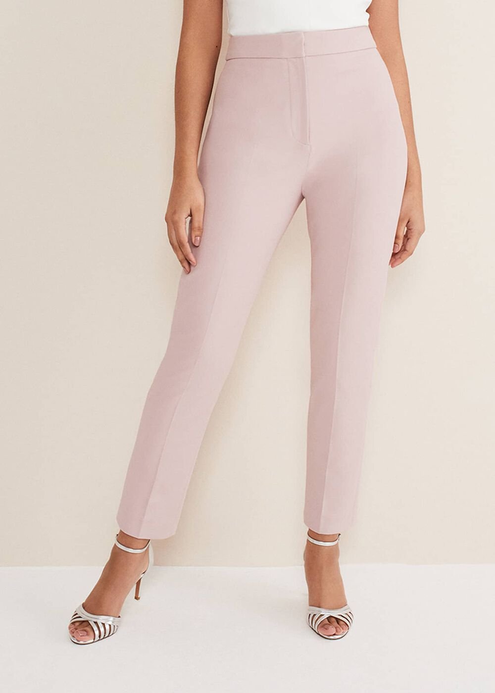 Petite Eira Cigarette Trousers Soft Pink