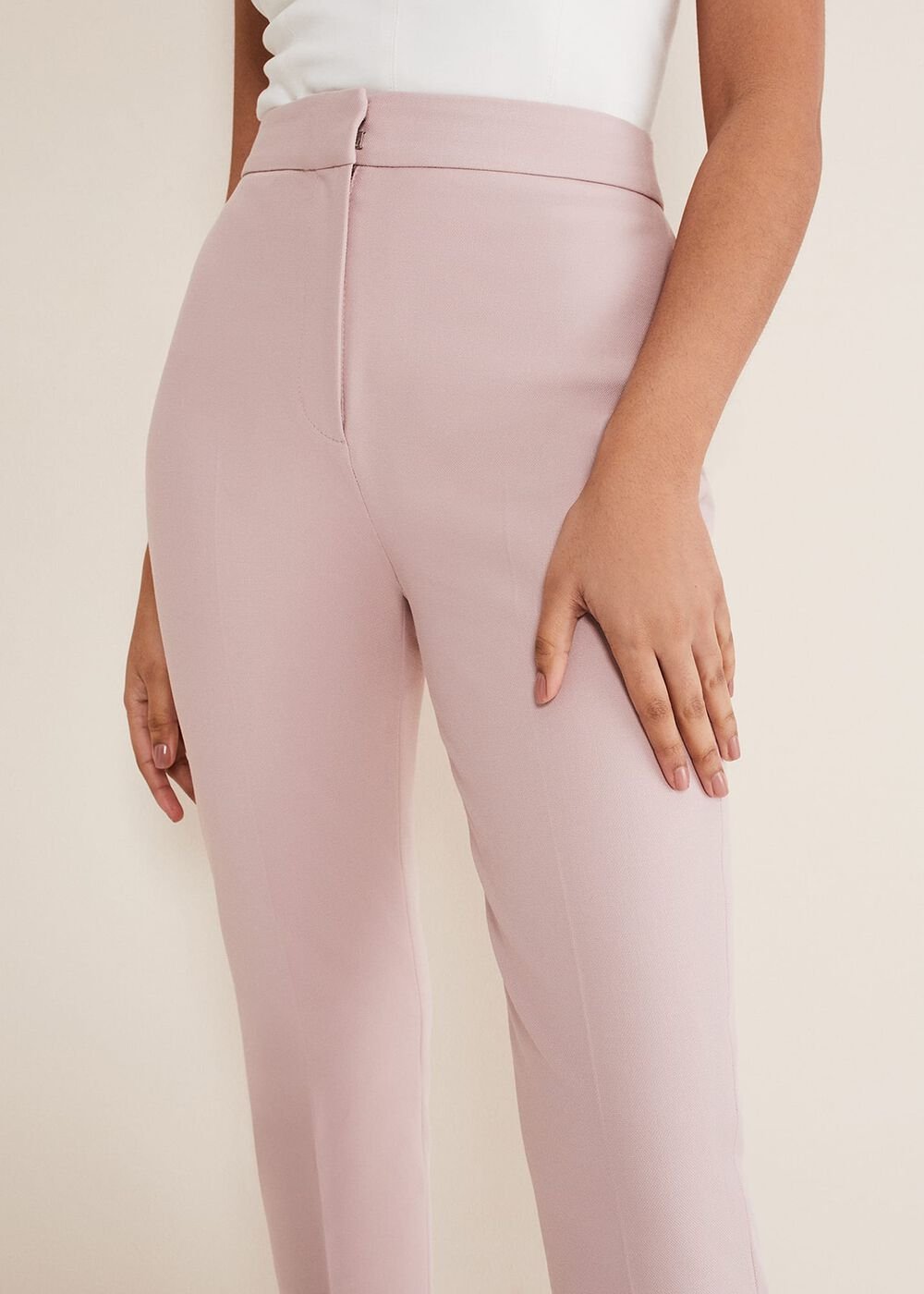 Petite Eira Cigarette Trousers Soft Pink