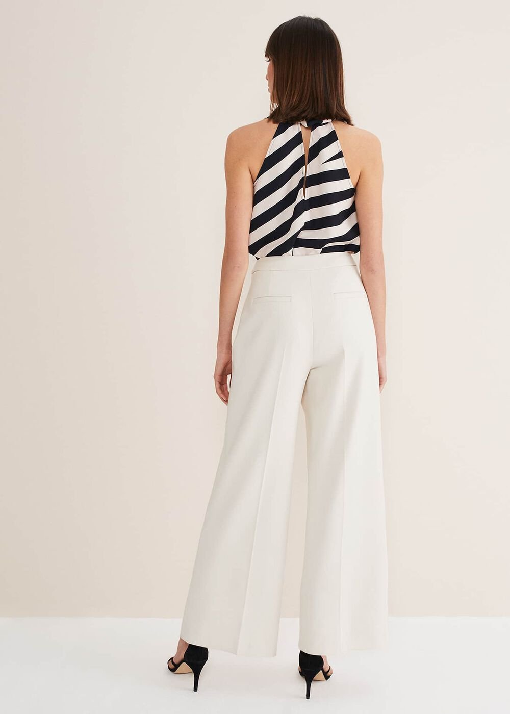 Celyn Wide Leg Trousers Almond